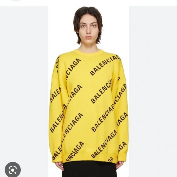 COPY - Balenciaga Logo Knit Crewneck Sweater Unisex - Picture 4 of 4